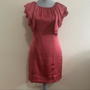 BCBG Coral Ruffled Sleeve Dress, Size 6